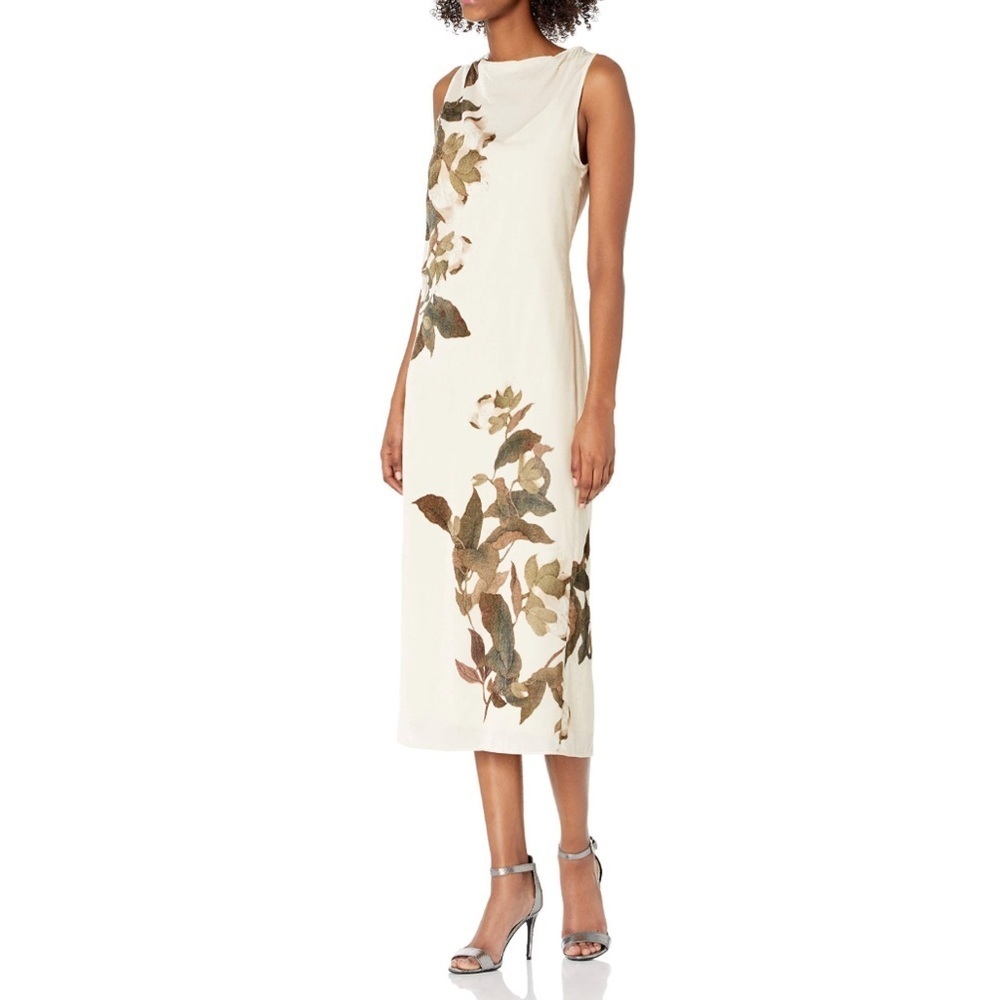 Vince Lisianthus Cowl Neck Sleeveless Dress